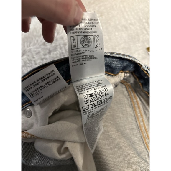 Levi's‎ 550 Relaxed Fit Mens Blue Denim Jeans Size 44x29 Cotton Straight C - Picture 8 of 10